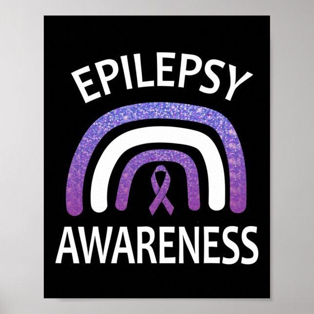 Epilepsie Bewusstseinsüberlebnis und Unterstützung Poster (Vorne)