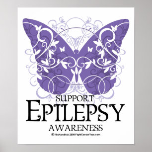 Epilepsie Butterfly Poster