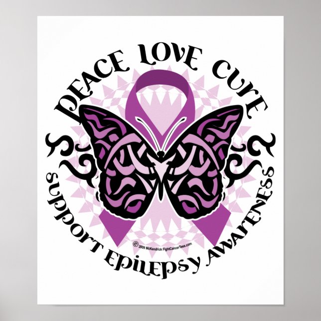Epilepsie Butterfly-Stamm Poster (Vorne)