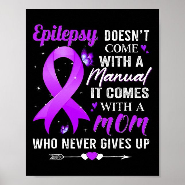 Epilepsie enthält keine manuelle Sensibilisierungs Poster (Vorne)
