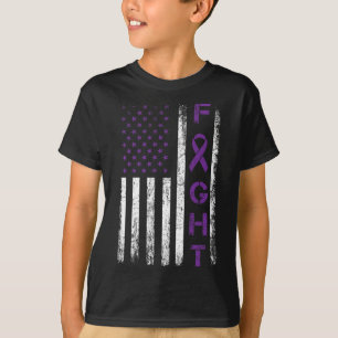 Epilepsie Fighter USA Flag - Kampf Epilepsie Aware T-Shirt