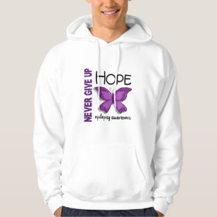 Epilepsie geben nie Hoffnungs-Schmetterling 4,1 Hoodie