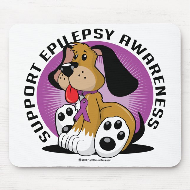 Epilepsie-Hund Mousepad (Vorne)
