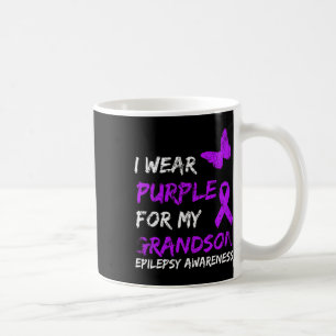 Epilepsie Ich trage Lila für meinen Enkel Ribbon Kaffeetasse