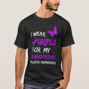 Epilepsie Ich trage Lila für meinen Großvater Ribb T-Shirt