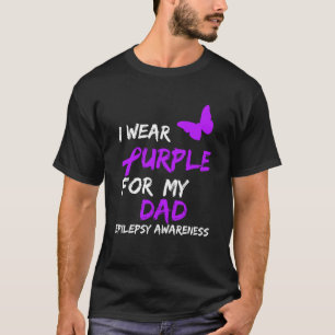 Epilepsie Ich trage Lila für meinen Vater Ribbon T-Shirt