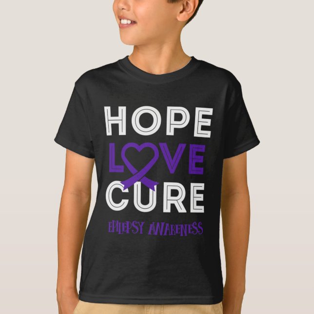Epilepsie ins Bewusstsein bringen, um die Liebe de T-Shirt (Vorderseite)