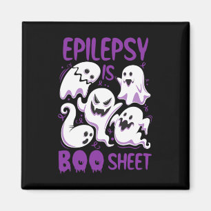 Epilepsie ist Boo Sheet Lila Boos Funny Halloween Magnet