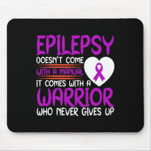 Epilepsie ist ein Krieger, der nie Lila Ribbo gibt Mousepad