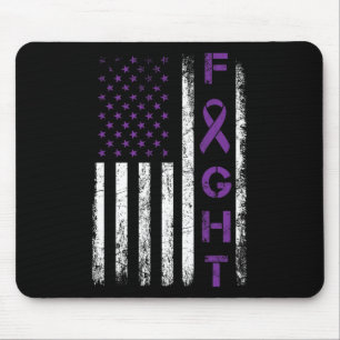 Epilepsie-Kämpfer USA-Flagge - Kampf für Epilepsie Mousepad