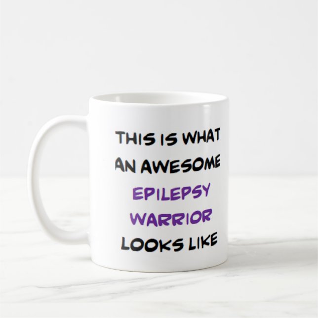 Epilepsie-Krieger, großartig Kaffeetasse (Links)