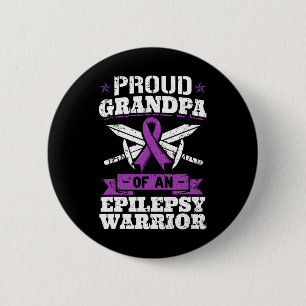 Epilepsie Krieger Opa Epileptischer Anfallsleiden Button