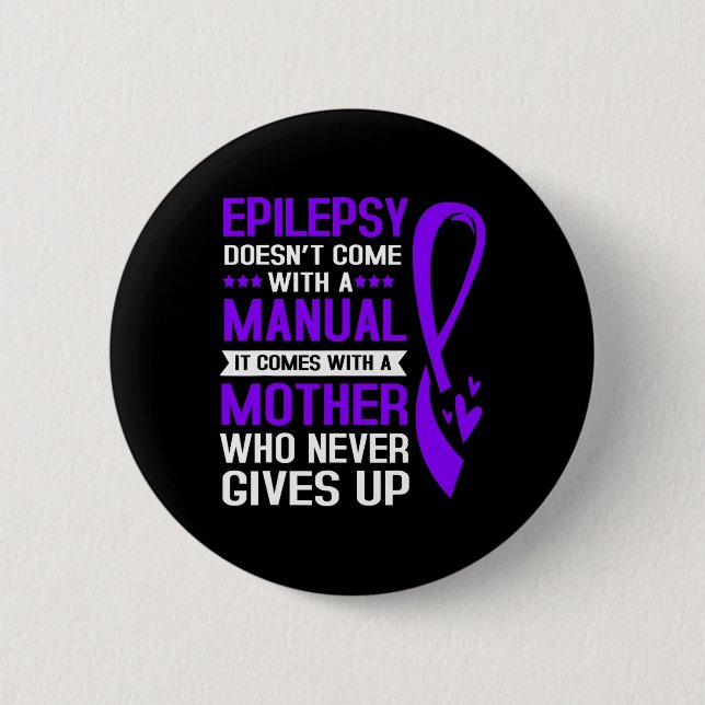 Epilepsie Mama Epilepsie Dosierung Button (Vorderseite)