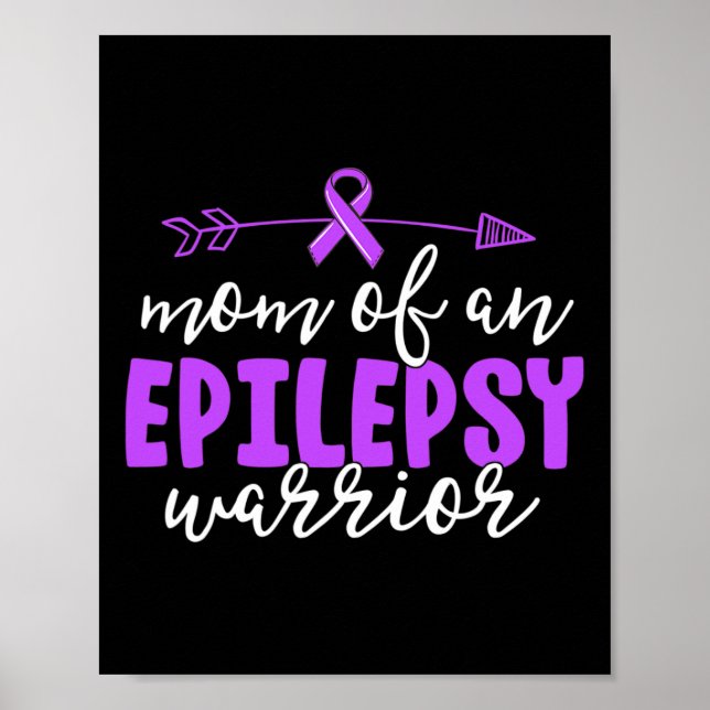 Epilepsie Mama Lila Schleimhaut Poster (Vorne)