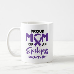 Epilepsie Mama Proud Mama eines Epilepsie-Kriegers Kaffeetasse