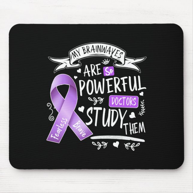 Epilepsie meine Gehirnwellen sind so mächtig Ärzte Mousepad (Vorne)