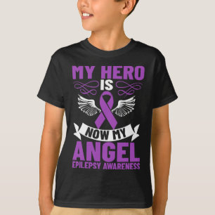 Epilepsie Ribbon mein Held ist jetzt mein Engel Ep T-Shirt