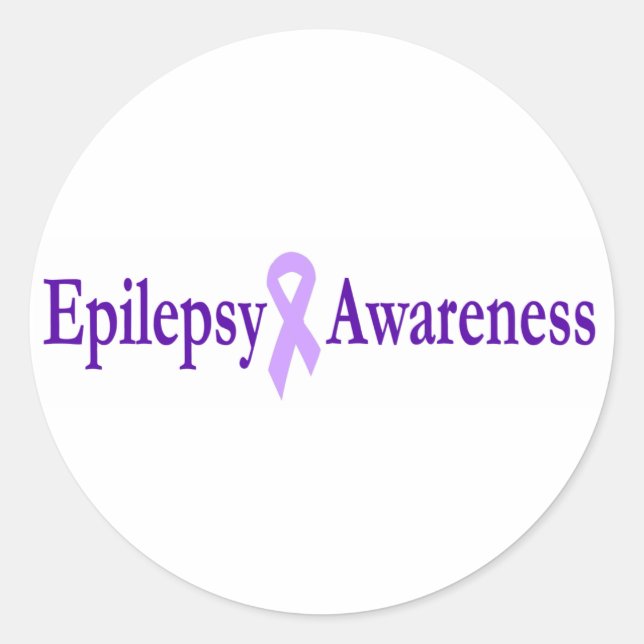 Epilepsie Runder Aufkleber (Vorderseite)