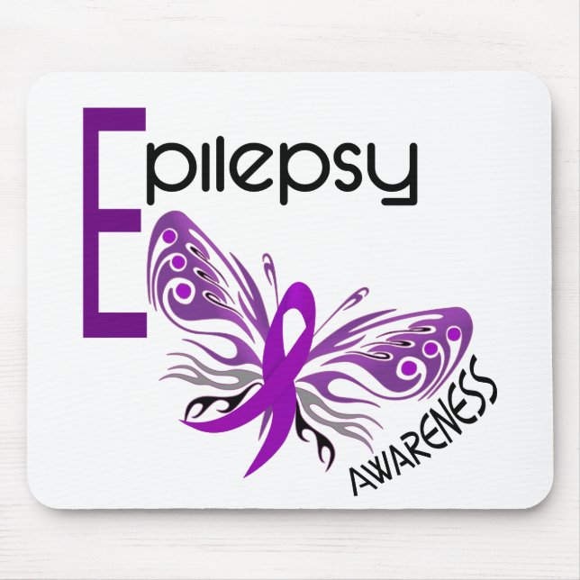 Epilepsie SCHMETTERLING 3 Mousepad (Vorne)