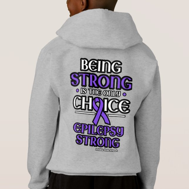 Epilepsie stark hoodie (Rückseite)