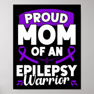 Epilepsie unterstützen Warrior Epilepsy Sensibilis Poster