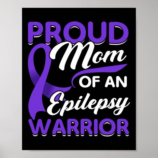 Epilepsie unterstützen Warrior Epilepsy Sensibilis Poster (Vorne)
