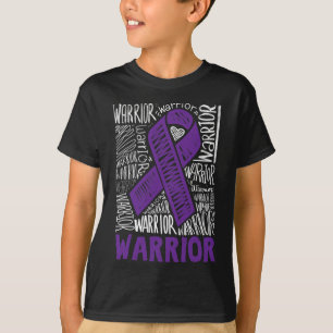 Epilepsie Warrior Family Support Geschenk Lila Ban T-Shirt