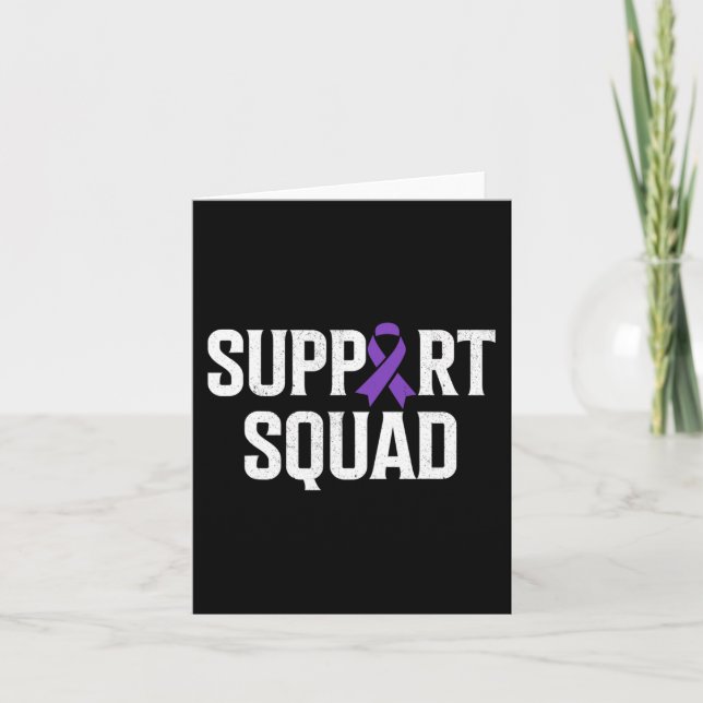 Epilepsie Warrior Support Squad Unterstützung Epil Karte (Vorderseite)
