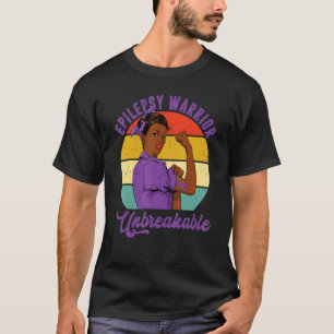Epilepsie Warrior Unzerbrechliche Melanin Girls T-Shirt