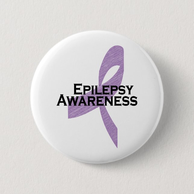 Epilepsiebewusstseinsband Button (Vorderseite)