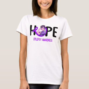 Epilepsiekrieger hoffen lila Band T-Shirt