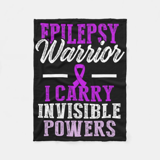 Epilepsy Awareness Epileptic Warrior Survivor 11  Fleecedecke (Vorderseite)