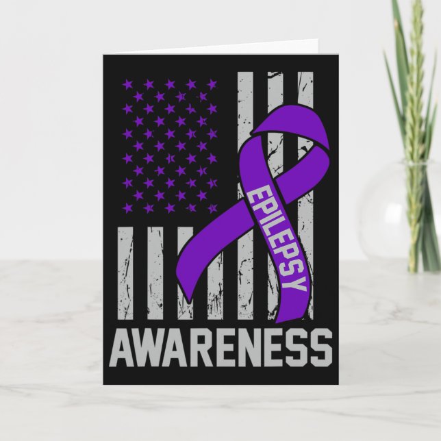 Epilepsy Awareness Epileptic Warrior Survivor 19  Karte (Vorderseite)