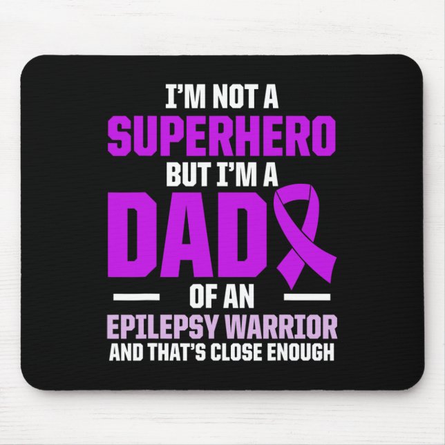 Epilepsy Awareness Epileptic Warrior Survivor 20  Mousepad (Vorne)