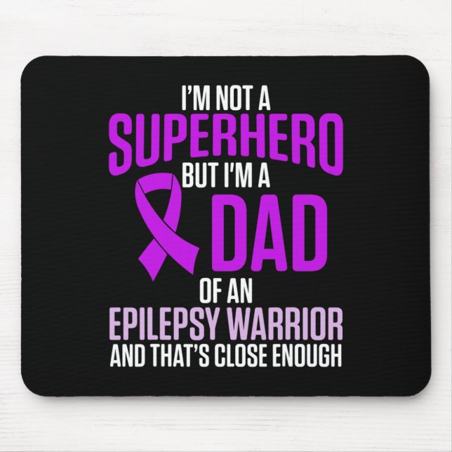 Epilepsy Awareness Epileptic Warrior Survivor 24  Mousepad (Vorne)