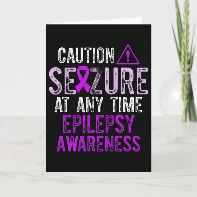 Epilepsy Awareness Epileptic Warrior Survivor 5  Karte (Vorderseite)