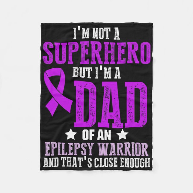 Epilepsy Awareness Epileptic Warrior Survivor 6  Fleecedecke (Vorderseite)