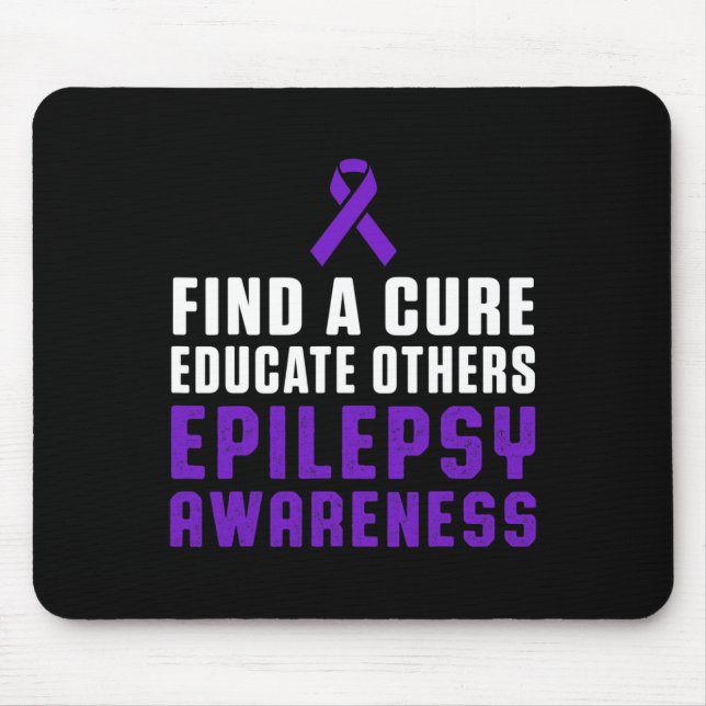 Epilepsy Awareness Fun Healthy Epileptic Warrior S Mousepad (Vorne)