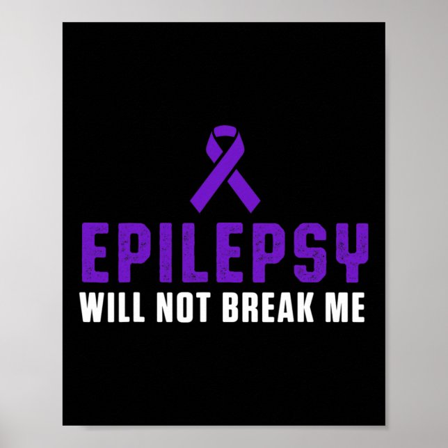 Epilepsy Awareness Fun Therapists Epileptic Warrio Poster (Vorne)