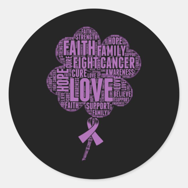 Epilepsy Awareness Ribbon  Runder Aufkleber (Vorderseite)