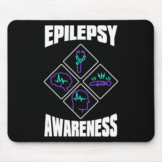 Epilepsy Awareness Specialize Epileptic Warrior Su Mousepad (Vorne)