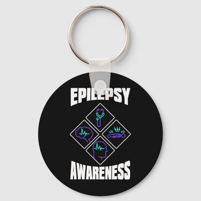 Epilepsy Awareness Specialize Epileptic Warrior Su Schlüsselanhänger (Vorderseite)