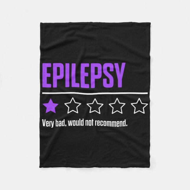Epilepsy Awareness Succeed Epileptic Warrior Survi Fleecedecke (Vorderseite)