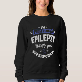 Epileptischer Krieger & Purple Ribbon Epilepsie-Be Sweatshirt