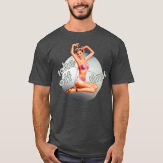 Épingle vers le haut Fille bombardier décolle le t