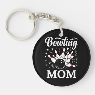 Épingles de cœur de maman de bowling Ligue drôle F