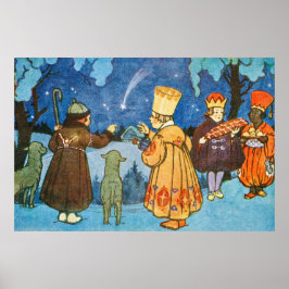 Epiphany Three Kings from the East by Zdenek Guth Poster