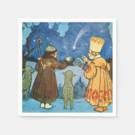 Epiphany Three Kings from the East by Zdenek Guth Serviette