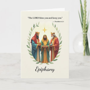 Epiphany Three Wise Men erzählen Gottes Friedensse Karte