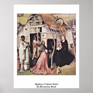 Epiphany Triptych Detail von Hieronymus Bosch Poster